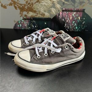 Converse Brown and Red All Star Sneakers